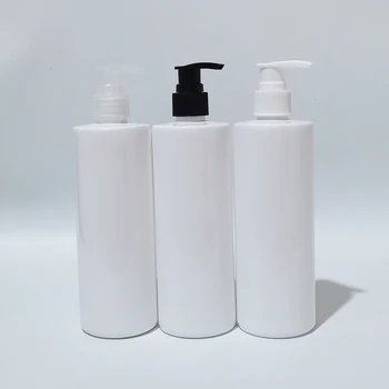 20pcs 350ml Tühi Plast Valge Pudel Emulsioon Pumba vedelseebi Dosaator dušigeel Šampoon Kosmeetikatoodete pakendid
