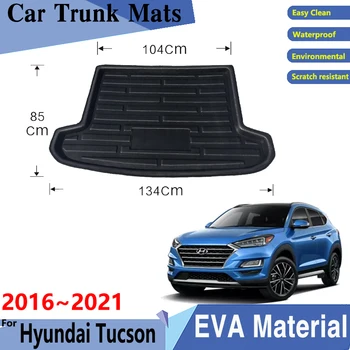 Auto Pagasiruumi Matid Hyundai Tucson 2020 Tarvikud TL 2015~2021 Taga Lasti Plaat, Pagasiruumi Matt Taga Määrdunud Vastupidav Padjad Tarvikud