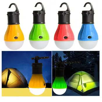 Mini Kaasaskantav Latern Telk LED Pirn Avarii, Lamp on Veekindel Riputamise Konks Taskulamp Telkimine 4 Värvi Kasutamist 3*AAA