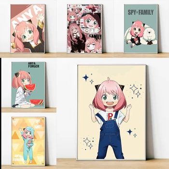 Plakatid Seina Kaunistamiseks Maali Armas Anime Spioon×pere Decore Tasuta Shipping Lõuend Dekoratiivsed Maalid Plakat