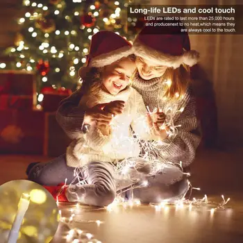 13m Vask Valgus String Jõulud Lambi 100 LED Värvikas Tähte Kardina Valgus String Haldjas Tuled Xmas Dekoratiivne Vanik Valgustus