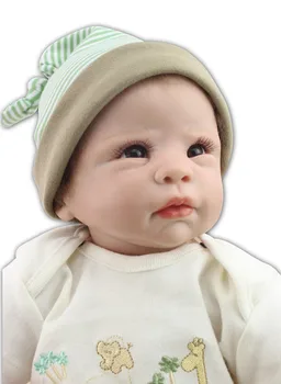 Kõrge Kvaliteediga populaarne Simulatsiooni Babydoll Imporditud Mohair Nukk Silikoon Vinüül Mänguasjad Pehme Puuvillane Body Laste Sünnipäeva kingitus