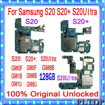 Ühe-ja Dual SIM-Kaardid Samsung Galaxy S20 G980F S20 Pluss G985F Emaplaadi Kiibid Täielikult Testitud Töötav Emaplaadi 128GB
