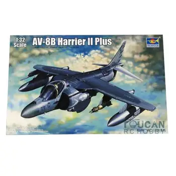 Trumpeter 02286 1/32 AV-8B Harrier II Plus Rünnaku Õhusõiduki Plastist Hallituse Kit Jet TH06905-SMT2