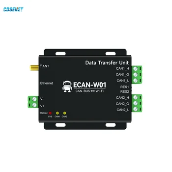 CAN2.0 WIFI Converter Seeria Server AP STA CANBUS CDSENET ECAN-W01 TCP Gateway Heatbeat Isolatsiooni Kaitse Valvekoer