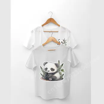Armas Loom Panda Ahv Tshirt Digitaalse Kids Sünnipäeva Tops Graafiline Tee Esteetiline Kawaii Riided Tüdrukutele Suve Riided