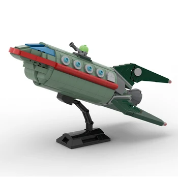 Futuramaed Planet Express Delivery Laeva Mudel vitriin kosmoselaeva Hoone Mänguasjad Filmi Seeria Starship 628 Tükki