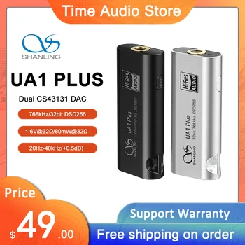 SHANLING UA1 PLUS Hi-Res Dual CS43131 DAC AMP Audio Adapter, Tüüp C kuni 3,5 mm Multi-funktsiooni ja sisestage APP kontrolli ARVUTI/Telefoni/iOS