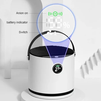 Õhu Puhastaja Kodu Mini Kaasaskantav Negatiivne Ioon Eemaldada Formaldehüüdi Õhupuhasti Leibkonna Elektrooniline Filter Lõhn Difuusor