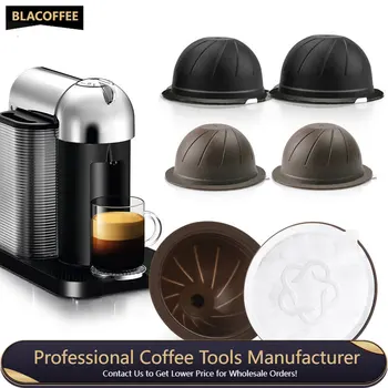 Kohvi Kapsel Nespresso Vertuo Korduvkasutatavad Kohvi Kaunadega K-Tass Espresso-Kohvi Tühjad Kapslid koos Ühekordselt Alumiiniumist Kaaned