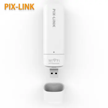 PIX-LINK 300Mbps USB võrgukaarti Wi-Fi Repeater/AP wifi repeater Korduva RJ 45 port Traadita extender võimendi UE03