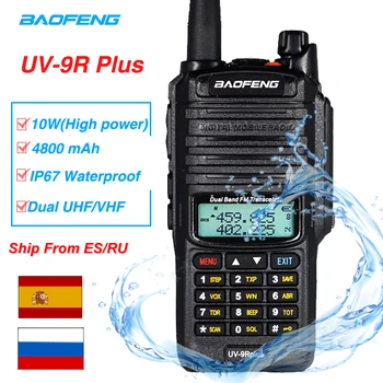 Baofeng UV-9R Pluss Professionaalne Veekindel IP67 Walkie Talkie UV-9R Plus Dual Band Kaasaskantav Raadio FM-Saatja kahesuunaline Raadio