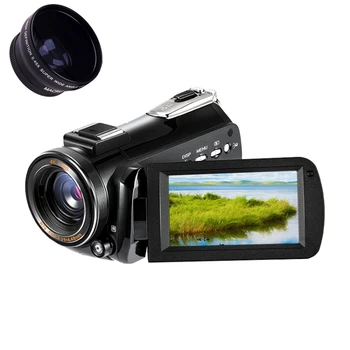 24MP 4K 30X Digitaalne Suum, lainurk-Objektiivi 3Inch IPS LCD Touch Screen WiFi Digital Video Kaamera