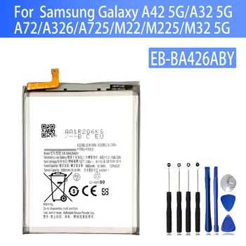 100% Originaal EB-BA426ABY Aku Samsung Mängida A326/ A725/ M22/ M225/ M32 5G/ Telefon Asendamine Bateria