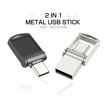 JASTER Mini Metall-USB Flash Drives 128GB Veekindel USB Stick 64GB 32GB 16GB Vaba Custom Logo Pen Drive 8GB 4GB Äri Kingitus