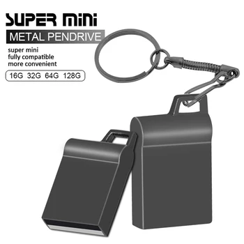 Uue Super Mini Metallist Usb Flash Drive 4G 8G 16G Pen Drive 32GB High Speed Memory Stick U Disk 64G Pendrive 2.0 Memoria Usb