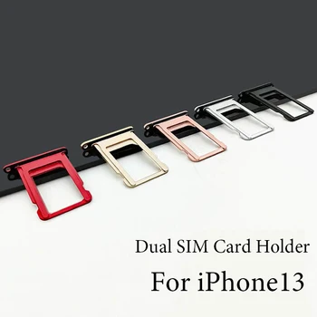 Dual SIM-Kaardi Hoidik Apple iPhone 13 iPhone13 Sim Pesa Metallist Sim-Kaardi Salve Simcard adapter Koos Avatud Väljasta Pin-koodi Võti