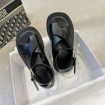 Naiste Sandaalid 2022 Suvel Värviga Mugavad Naiste Rand Kingad Paksu Sandaalid Naine Mitte-Tõsta Kinga