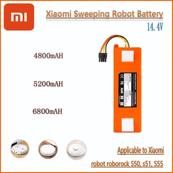 14,4 V 5200mAh liitium-ioon aku Robot Puhastaja Akut (kehtib Xiaomi robot roborock S50, s51, S55)