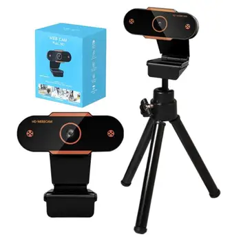 1080P Full HD Webcam Reguleeritav Müra tühistamine Mikrofon, Mini USB veebikaamera PC-Video-Konverentse Ja otseülekandeid