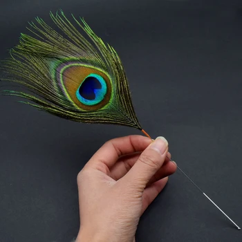 Peacock Feather Earpick Vaha Eemaldaja Curette Täiskasvanud Lusikas Cleaner Massaaž Kinni Bambusest Käepide Kõrva Kaevama Tools Vali Set Earwax Komplektid