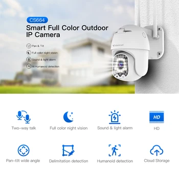 Vstarcam Uus Väljas LED Tuled 3MP HD Wifi IP Kaamera Security Systems Veekindel Tolmukindel Täielik Värvi Öise Nägemise Smart Home