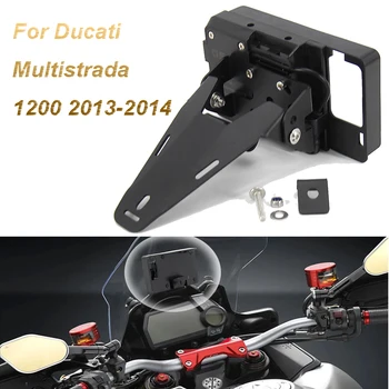 Eest Ducati Multistrada 1200 Mootorratta GPS Telefoni Omanik Seista Bracket USB Laadija GPS Moto 2013 2014 Multistrada 1200