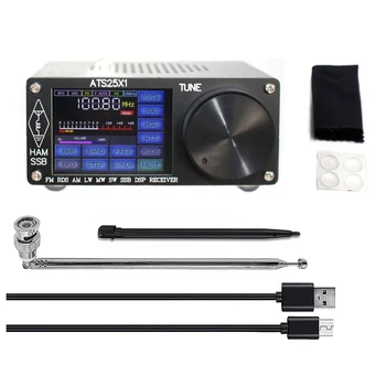 ATS25X1 Si4732 Kõik-Bänd Raadio Vastuvõtja FM LW(MW ja SW) SSB +2,4-Tolline Puutetundlik LCD +Piits Antenn +Aku + Touch