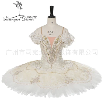 Koor Valge Paquita Muutus Costum Made Professionaalne Ballet Tutu Pannkook Tantsu Kostüümid Tutu BT4176