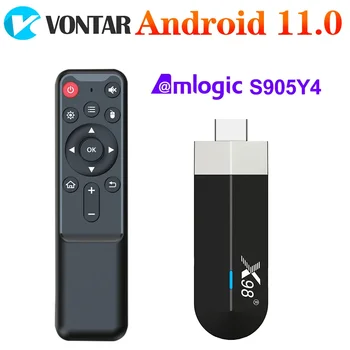 S500 4GB 32GB AV1 Android 11 TV Stick Amlogic S905Y4 Quad Core 4K 60fps H. 265 Wifi, BT Youtube ' i X98 Dongle 2G16G Set top box