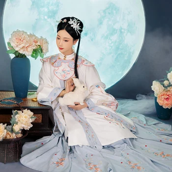 Sügis-Talvine Naiste Hiina Stiilis Hanfu Kleit Traditsiooniliste Ming Dünastia Tikandid Pulm Kleidid Idamaine Elegantne Haldjas Kostüüm