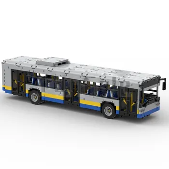 KES-59883 12m Bussi poolt Emmebrick ehitusplokk Mudel Servjätkatud Mänguasi Elektrilised Puzzle Lapsed Kingitus