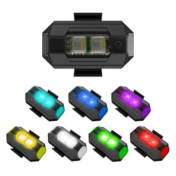 Universaalne LED Anti-kokkupõrke Hoiatus Kerge Mini Signaali Värvid Valgusega, Mootorratta 7 Indikaator Undamine Strobo Valgus Signaal T R9H8