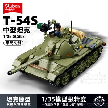 II Maailmasõja Hiina T-54 Tanki Sõjaline Võitlus Sõiduki Sõdur 3 In 1 Meetme Arvandmed ehitusplokid Mudel DIY Lastele, Mänguasjad, Kingitused
