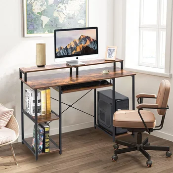 SUGIFT 47 tolline Arvuti Laud koos Monitori Riiul Home Office Desk mängimine laua kirjutuslauad sülearvuti laud