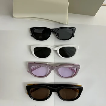 2023 Uued Luksus Brändi Disainer Mood ÕRN Päikeseprillid MUSTVALGE Mehed Naised Ovaalne Vintage UV400 Sõidu Shades Päikese prillid