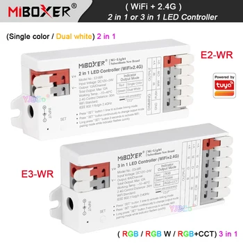 Miboxer 2.4 G Remote Tuya APP WiFi Ühte värvi/Dual valge 2 in 1 LED Riba RGB Kontroller/RGBW/RGBCCT 3 in 1 Light tape Dimmer