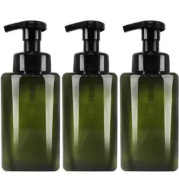 3TK 250/450ml Tühi Ruut, Šampoon, Konditsioneer Vaht Pudel Vannituba Vajutage dušigeel käsihuuhde Meik Korduvtäidetavaid Pudelid