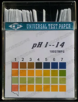 Tasuta Kohaletoimetamine Aluseline pH Test paper Ribadeks Näitaja Litmus Kit Katsetamise keha tasandil Uriini & Sülg PH1-14 (100tk/Pakk)