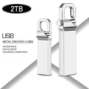 UUS Pendrive 2TB 1 TB USB Flash Drives, 1TB kiire Pen Drive 2TB Kkel Usb mälupulk 512 GB U Disk TV Arvutisse tasuta LOGO