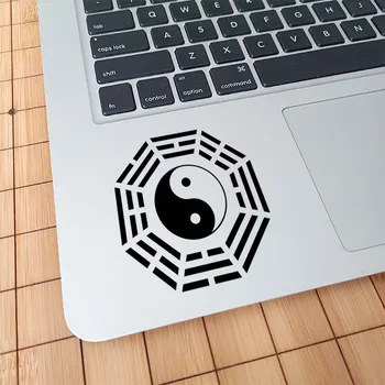 Hiina Tai Chi Sümbol Vinüül Trackpad Kleebis Sülearvuti Macbook Pro jaoks 14 16 Air Retina 13 15 Tolline Mac Naha Adesivi Sülearvuti Decal