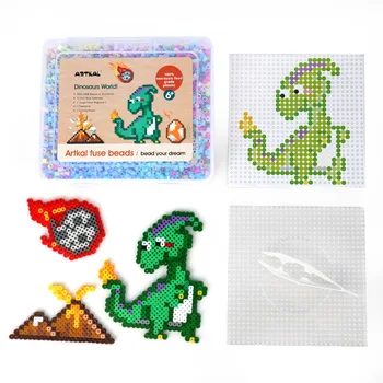 Piiriülese kuum müügi haridus mänguasjad Dinosaurus laste bean assamblee Factory direct müük puzzle ehitusplokk bean
