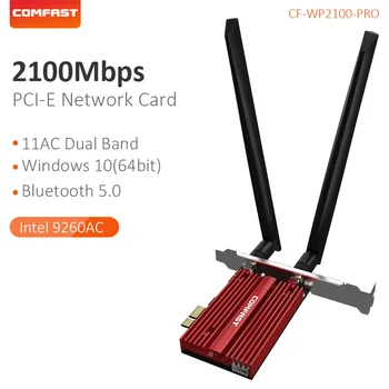 2033Mbps PCI-E Traadita Adapter, 5Ghz Wifi Kaart, Bluetooth 5.0 MU-MIMO PCI Express 6dBi Antenn 11AC WI FI Ühendava Võrgu Kaart