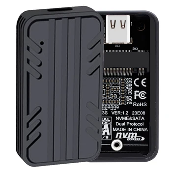 NVMe SATA M. 2 SSD Juhul Type-C-USB3.1 Väline kõvaketas Alumiinium Kõvaketta Adapter Card Dual-Protokolli M. 2 2230 SSD