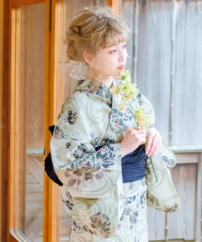 Jaapani Kimono YUKATA Naiste Traditsioonilise Stiili High End Riidest Turismi Foto Suvel Kimono koos Obi Juhuslik Värv