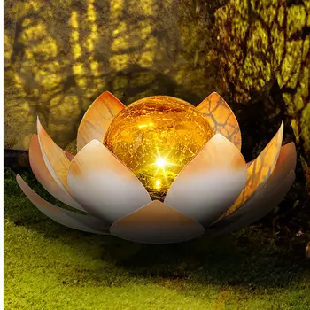 Päikese-Aed Tuled Väljas Veekindel LED-Metal Lotus Solar Lamp Hoovis Terrass Muru Tabletop Tee Sõiduteele Decor Maastiku Tuled