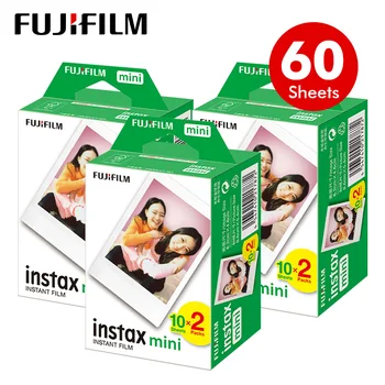 Fujifilm Instax Mini Film Valge Serv 60 lehte/Pakki Foto Paber Fuji vahetu kaamera 8/7s11/25/50/90/liplay/link/evo