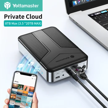 Yottamaster 3.5 tolline SATA HDD Network Storage Hard Drive Ruum NAS Private Cloud Storage Välise HDD Ruum Adapter