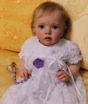 SANDIE 24Inches 3D nahk Juba Valmis Uuestisündinud Baby Doll Missy Käsi-Juured on Lühikesed Juuksed Koos Veenid Kõrge Kvaliteediga Kunsti Nukk