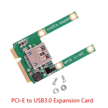 Mini PCI-E USB3.0 laienduskaardi Sülearvuti PCI Express PCIe USB 3.0 Converter Ärkaja Kaardi Adapter Koos Kruvi Liitmikud